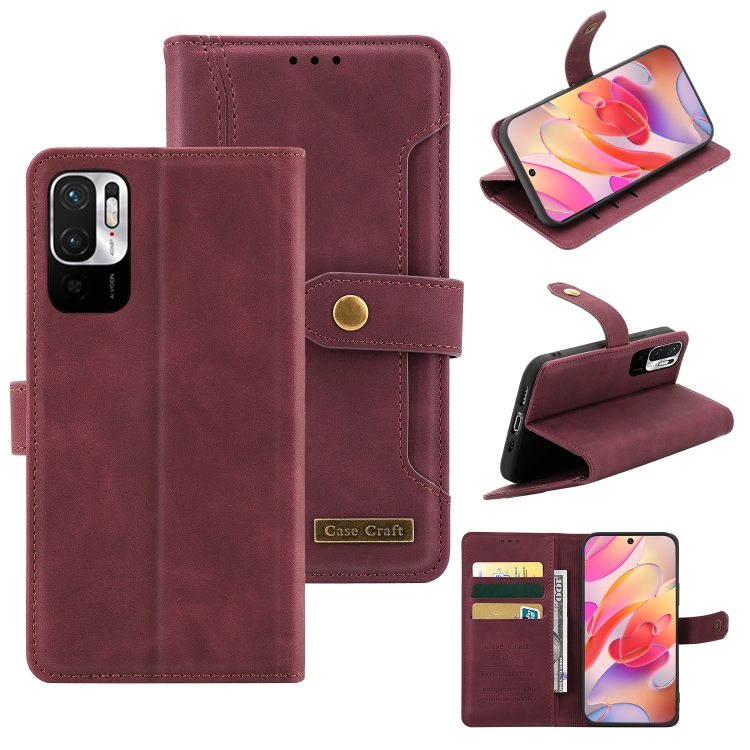 For Xiaomi Redmi Note 10 5G Copper Buckle Horizontal Flip Leather Phone Case(Maroon)
For Xiaomi Redmi Note 10 5G Copper Buckle Horizontal Flip Leather Phone Case(Maroon)