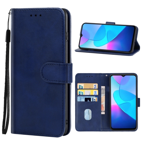 

Leather Phone Case For vivo Y3 / Y3S / Y17 / Y12 / Y15(India) / U3X / U10(Blue)