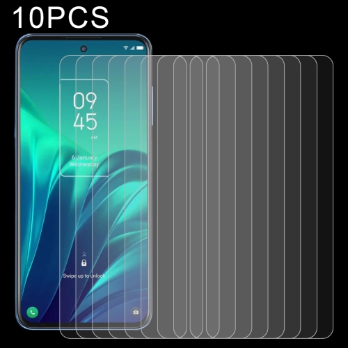 

10 PCS 0.26mm 9H 2.5D Tempered Glass Film For TCL 20L