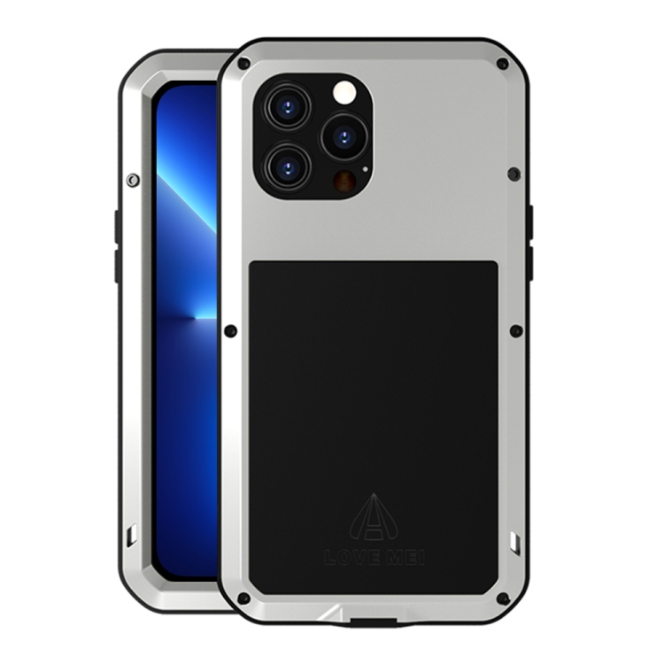 LOVE MEI Metal Shockproof Waterproof Dustproof Protective Phone Case For iPhone 13 Pro Max(Silver)
LOVE MEI Metal Shockproof Waterproof Dustproof Protective Phone Case For iPhone 13 Pro Max(Silver)