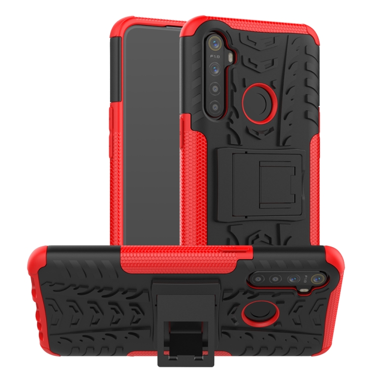 For OPPO Realme 5 Tire Texture Shockproof TPU+PC Protective Case with Holder(Red)
For OPPO Realme 5 Tire Texture Shockproof TPU+PC Protective Case with Holder(Red)