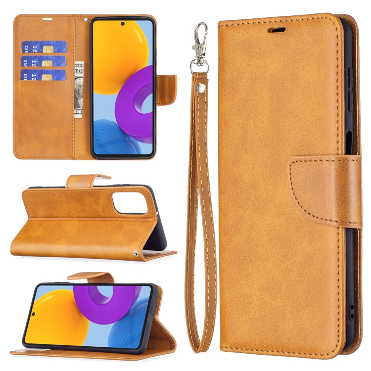 For Samsung Galaxy M52 5G Retro Lambskin Texture Pure Color Horizontal Flip Leather Phone Case with Holder & Card Slots & Wallet & Lanyard(Yellow)
For Samsung Galaxy M52 5G Retro Lambskin Texture Pure Color Horizontal Flip Leather Phone Case with Holder & Card Slots & Wallet & Lanyard(Yellow)