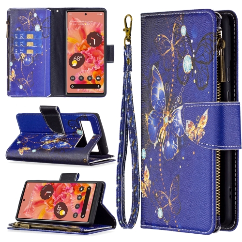 For Google Pixel 6 Colored Drawing Pattern Zipper Horizontal Flip Phone Leather Case with Holder & Card Slots & Wallet(Purple Butterfly)
For Google Pixel 6 Colored Drawing Pattern Zipper Horizontal Flip Phone Leather Case with Holder & Card Slots & Wallet(Purple Butterfly)