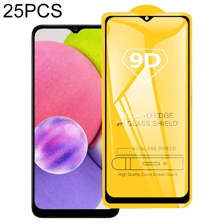 25 PCS 9D Full Glue Screen Tempered Glass Film For Samsung Galaxy A03 / A03 Core 
25 PCS 9D Full Glue Screen Tempered Glass Film For Samsung Galaxy A03 / A03 Core