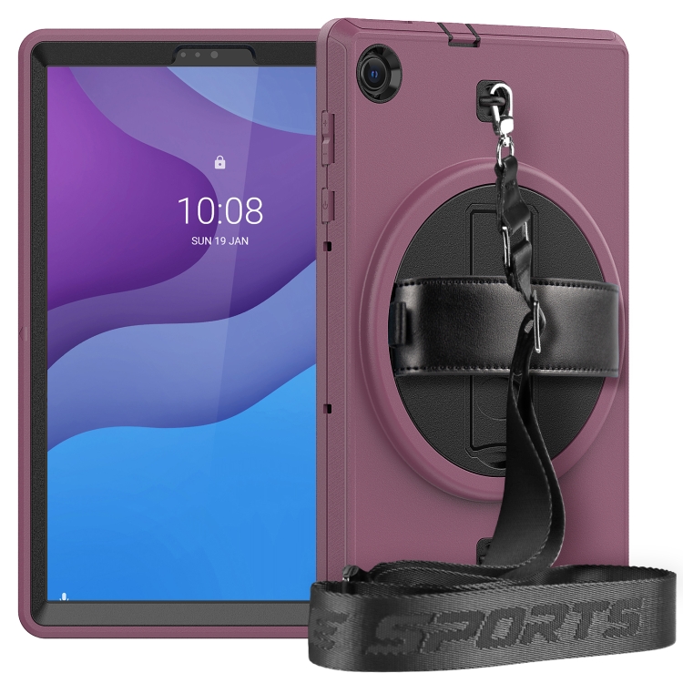 For Lenovo Tab M10 Plus X606F Shockproof TPU + PC Tablet Case with Holder & Pen Slot & Shoulder Strap(Dark Rose Red)
For Lenovo Tab M10 Plus X606F Shockproof TPU + PC Tablet Case with Holder & Pen Slot & Shoulder Strap(Dark Rose Red)