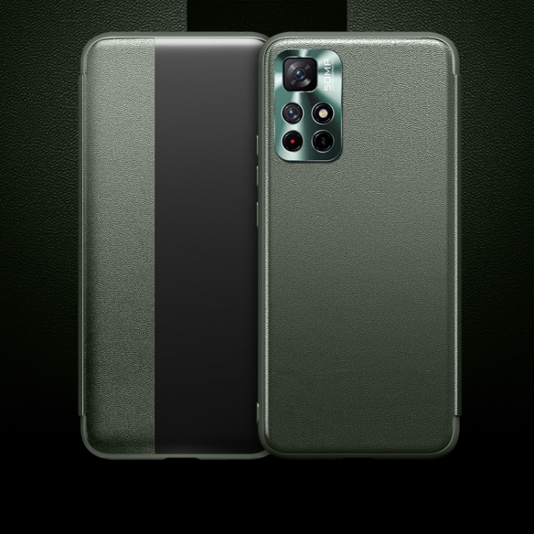 For Xiaomi Redmi Note 11 Pro Magnetic Side Window View Shockproof Horizontal Flip Leather Phone Case(Dark Green)
For Xiaomi Redmi Note 11 Pro Magnetic Side Window View Shockproof Horizontal Flip Leather Phone Case(Dark Green)