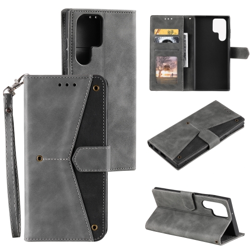 For Samsung Galaxy S22 Ultra 5G Stitching Calf Texture Horizontal Flip Phone Leather Case with Holder & Card Slots & Wallet(Grey)
For Samsung Galaxy S22 Ultra 5G Stitching Calf Texture Horizontal Flip Phone Leather Case with Holder & Card Slots & Wallet(Grey)