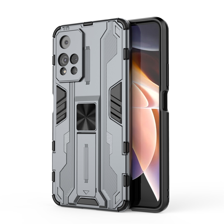 For Xiaomi Redmi Note 11 Pro Supersonic PC + TPU Shock-proof Phone Case with Holder(Grey)
For Xiaomi Redmi Note 11 Pro Supersonic PC + TPU Shock-proof Phone Case with Holder(Grey)