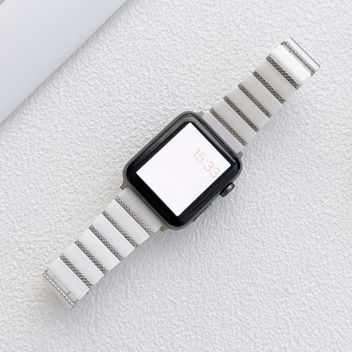Ceramic One-bead Steel Strap Watchband For Apple Watch Series 7 45mm / 6&SE&5&4 44mm / 3&2&1 42mm(White Silver)
Ceramic One-bead Steel Strap Watchband For Apple Watch Series 7 45mm / 6&SE&5&4 44mm / 3&2&1 42mm(White Silver)