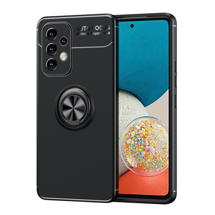 For Samsung Galaxy A53 5G Metal Ring Holder 360 Degree Rotating TPU Phone Case(Black)
For Samsung Galaxy A53 5G Metal Ring Holder 360 Degree Rotating TPU Phone Case(Black)