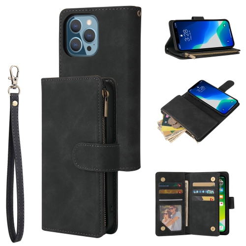 Multifunctional Phone Leather Case with Card Slot & Holder & Zipper Wallet & Photo Frame For iPhone 13 Pro(Black)
Multifunctional Phone Leather Case with Card Slot & Holder & Zipper Wallet & Photo Frame For iPhone 13 Pro(Black)