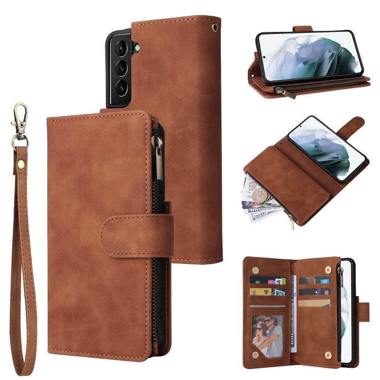 For Samsung Galaxy S22 5G Multifunctional Phone Leather Case with Card Slot & Holder & Zipper Wallet & Photo Frame(Brown)
For Samsung Galaxy S22 5G Multifunctional Phone Leather Case with Card Slot & Holder & Zipper Wallet & Photo Frame(Brown)