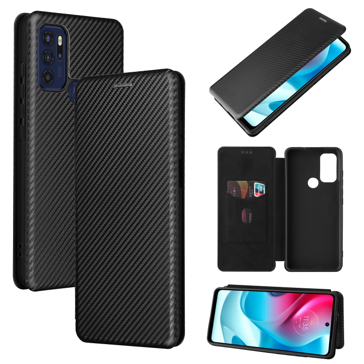 For Motorola Moto G60S Carbon Fiber Texture Magnetic Leather Phone Case with Card Slot(Black)
For Motorola Moto G60S Carbon Fiber Texture Magnetic Leather Phone Case with Card Slot(Black)