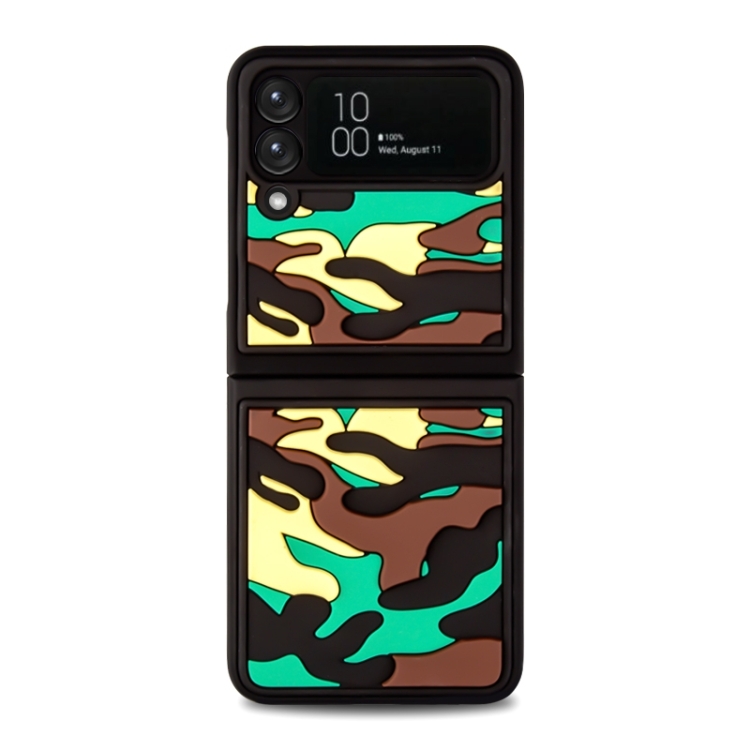For Samsung Galaxy Z Flip3 5G Camouflage Clouds Embossed Silicone Phone Case(Green+Yellow)
For Samsung Galaxy Z Flip3 5G Camouflage Clouds Embossed Silicone Phone Case(Green+Yellow)