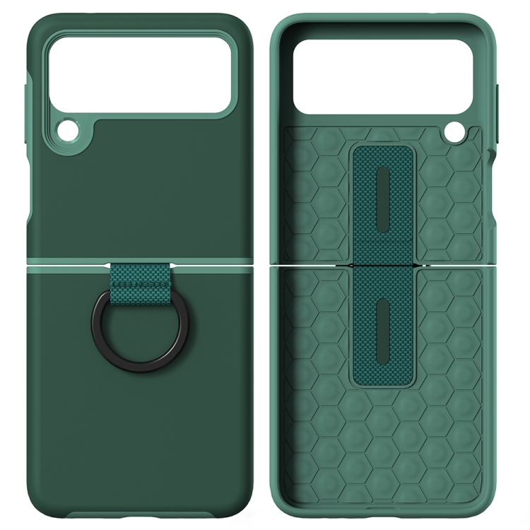 For Samsung Galaxy Z Flip3 5G 2 in 1 Skin Feel PC Phone Case with Ring Holder(Dark Night Green)
For Samsung Galaxy Z Flip3 5G 2 in 1 Skin Feel PC Phone Case with Ring Holder(Dark Night Green)