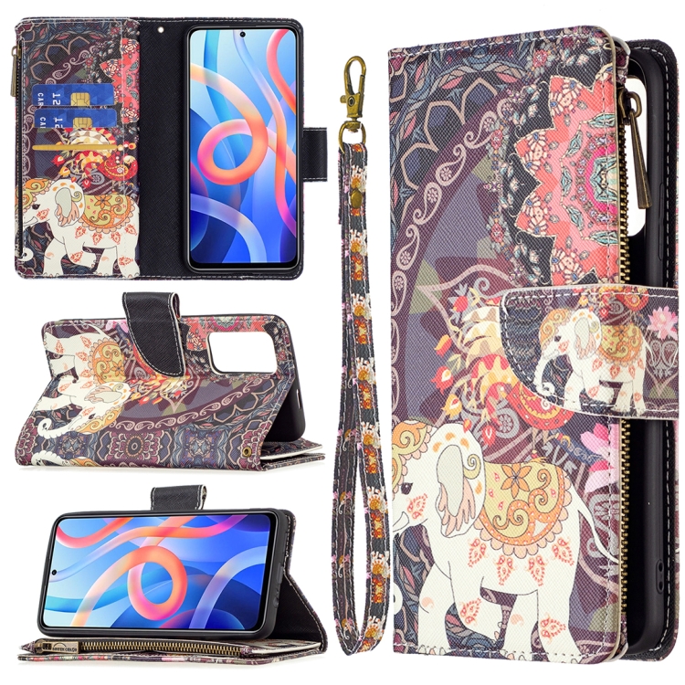 For Xiaomi Redmi Note 11 5G Colored Drawing Pattern Zipper Leather Phone Case(Flower Elephants)
For Xiaomi Redmi Note 11 5G Colored Drawing Pattern Zipper Leather Phone Case(Flower Elephants)