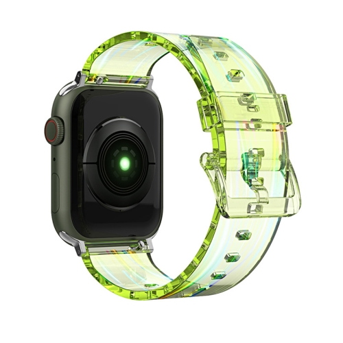 Colorful Transparent Silicone Watchband For Apple Watch Series 7 45mm / 6 & SE & 5 & 4 44mm / 3 & 2 & 1 42mm(Green)
Colorful Transparent Silicone Watchband For Apple Watch Series 7 45mm / 6 & SE & 5 & 4 44mm / 3 & 2 & 1 42mm(Green)