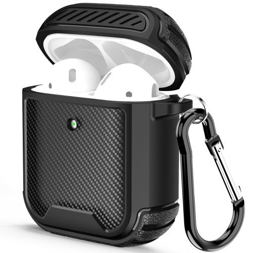 Leather Texture Anti-scratch Anti-full Earphone Protective Case with Hook For AirPods 1 / 2(Black)
Leather Texture Anti-scratch Anti-full Earphone Protective Case with Hook For AirPods 1 / 2(Black)