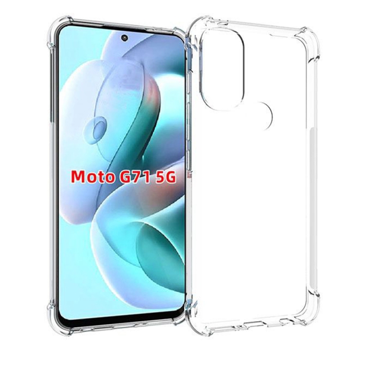 For Motorola Moto G71 5G Shockproof Non-slip Thickening TPU Phone Case(Transparent)
For Motorola Moto G71 5G Shockproof Non-slip Thickening TPU Phone Case(Transparent)