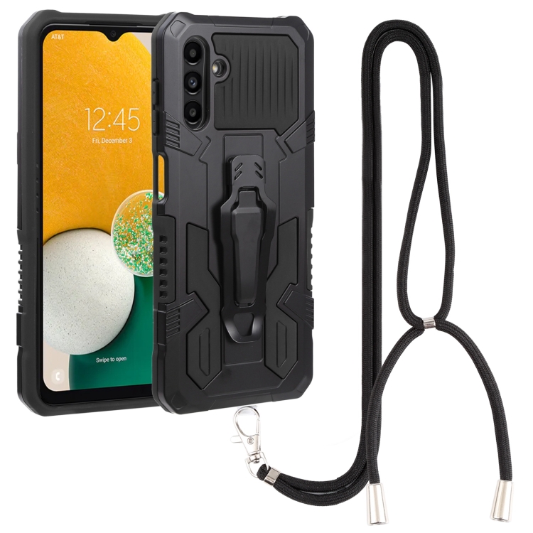 For Samsung Galaxy A13 5G Armor Warrior Shockproof PC + TPU Lanyard Phone Case(Black)
For Samsung Galaxy A13 5G Armor Warrior Shockproof PC + TPU Lanyard Phone Case(Black)