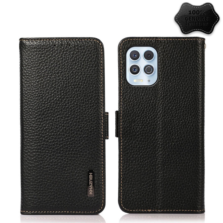 For Motorola Edge S 5G / G100 KHAZNEH Side-Magnetic Litchi Genuine Leather RFID Case(Black)
For Motorola Edge S 5G / G100 KHAZNEH Side-Magnetic Litchi Genuine Leather RFID Case(Black)