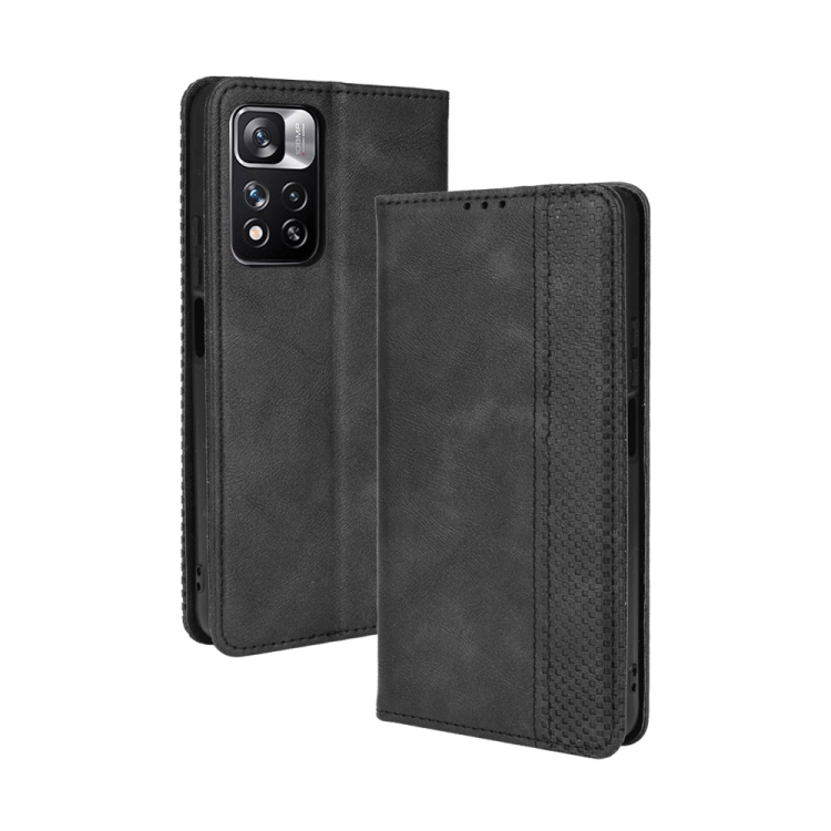 For Xiaomi Redmi Note 11 Pro / 11 Pro+ Magnetic Buckle Retro Texture Leather Case(Black)
For Xiaomi Redmi Note 11 Pro / 11 Pro+ Magnetic Buckle Retro Texture Leather Case(Black)