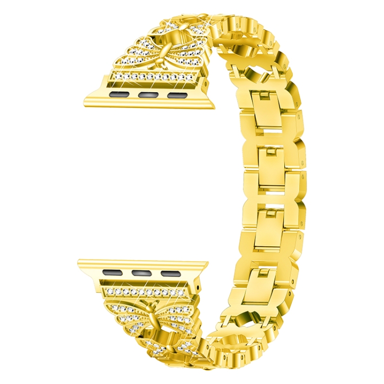 Stainless Steel Watch Band For Apple Watch Series 7 41mm / 6&SE&5&4 40mm / 3&2&1 38mm(Gold)
Stainless Steel Watch Band For Apple Watch Series 7 41mm / 6&SE&5&4 40mm / 3&2&1 38mm(Gold)