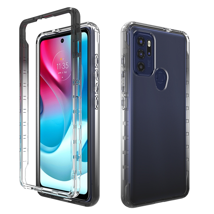 For Motorola Moto G60S High Transparency Two-color Gradual Change Phone Case(Black)
For Motorola Moto G60S High Transparency Two-color Gradual Change Phone Case(Black)