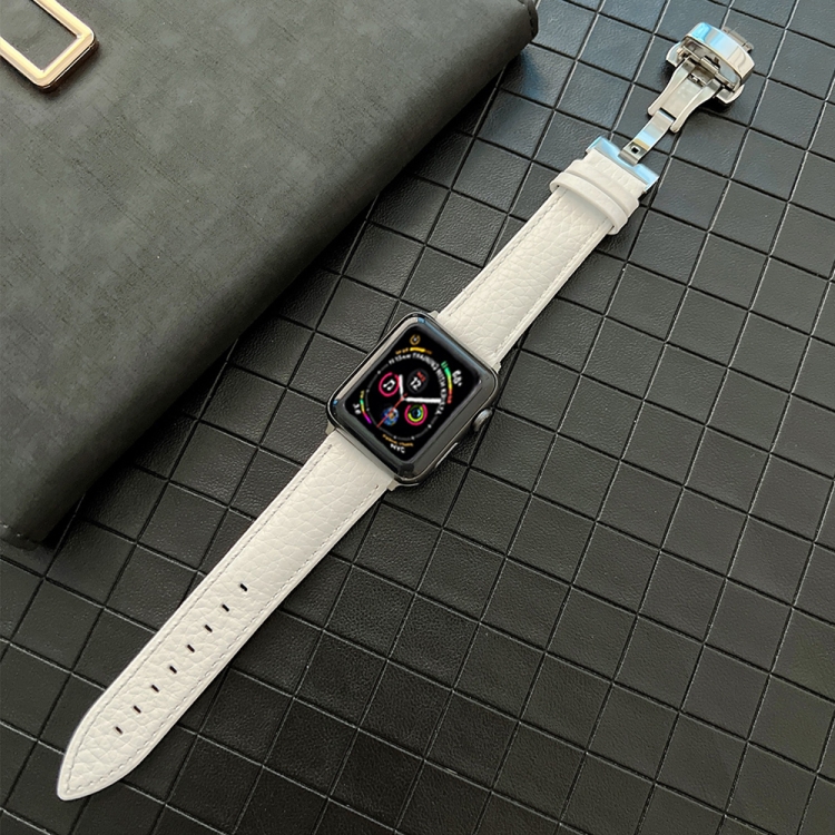 Lychee Genuine Leather Watchband For Apple Watch Series 7 41mm / 6&SE&5&4 40mm / 3&2&1 38mm(White)
Lychee Genuine Leather Watchband For Apple Watch Series 7 41mm / 6&SE&5&4 40mm / 3&2&1 38mm(White)