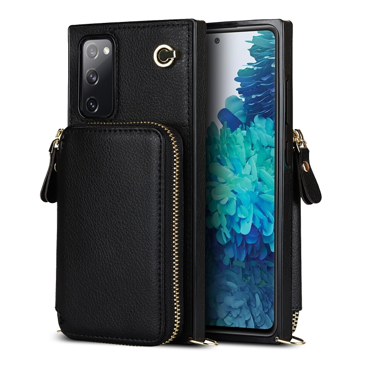 For Samsung Galaxy S20 FE Cross-body Zipper Big Wallet Bag Square Phone Case(Black)
For Samsung Galaxy S20 FE Cross-body Zipper Big Wallet Bag Square Phone Case(Black)