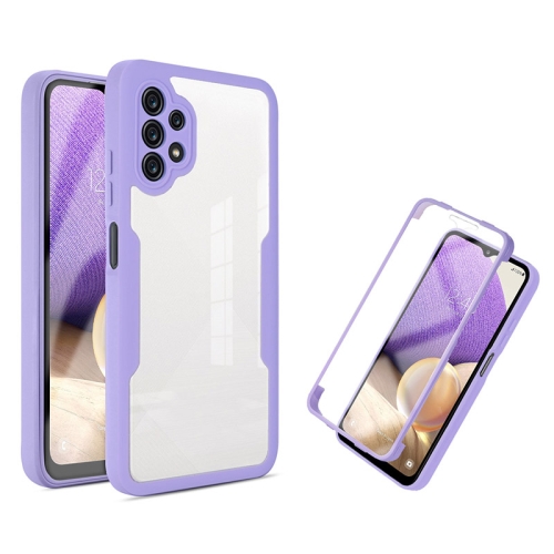 For Samsung Galaxy A32 5G Acrylic + TPU 360 Degrees Full Coverage Shockproof Phone Case(Purple)
For Samsung Galaxy A32 5G Acrylic + TPU 360 Degrees Full Coverage Shockproof Phone Case(Purple)