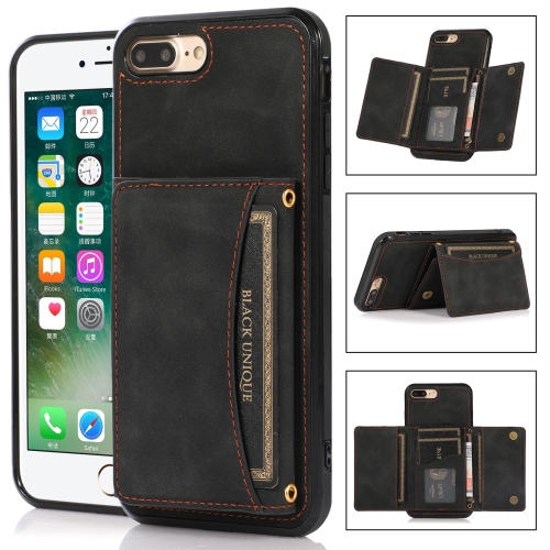 Three-fold Leather Phone Case with Card Slot & Wallet & Holder For iPhone 8 Plus & 7 Plus(Black)
Three-fold Leather Phone Case with Card Slot & Wallet & Holder For iPhone 8 Plus & 7 Plus(Black)