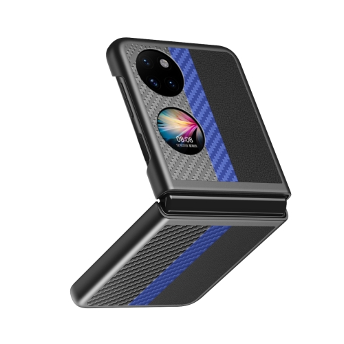 For Huawei P50 Pocket Contrasting PU + Carbon Fiber Phone Case(Sapphire Blue)
For Huawei P50 Pocket Contrasting PU + Carbon Fiber Phone Case(Sapphire Blue)