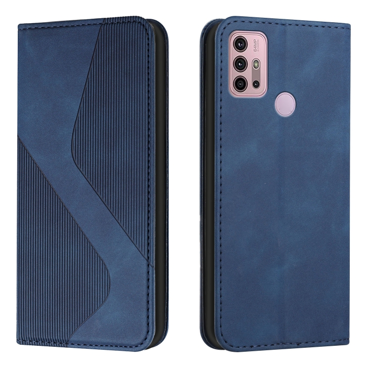 For Motorola Moto G31 / G41 Skin Feel Magnetic S-type Leather Phone Case(Blue)
For Motorola Moto G31 / G41 Skin Feel Magnetic S-type Leather Phone Case(Blue)