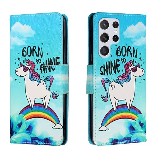 For Samsung Galaxy S22 Ultra 5G Colored Drawing Leather Phone Case(Rainbow Horse)
For Samsung Galaxy S22 Ultra 5G Colored Drawing Leather Phone Case(Rainbow Horse)