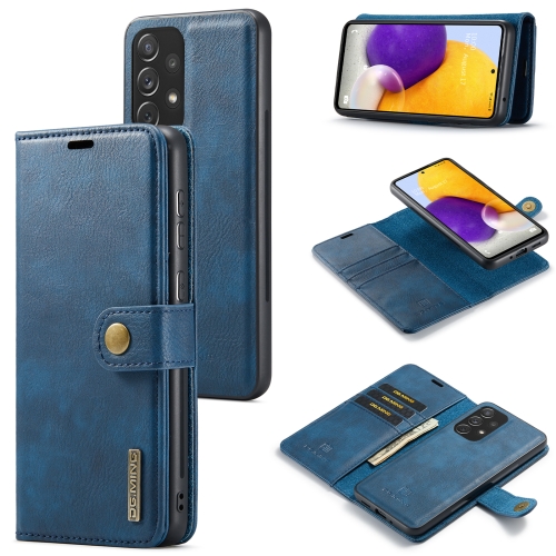 For Samsung Galaxy A73 5G DG.MING Crazy Horse Texture Detachable Magnetic Leather Phone Case(Blue)
For Samsung Galaxy A73 5G DG.MING Crazy Horse Texture Detachable Magnetic Leather Phone Case(Blue)