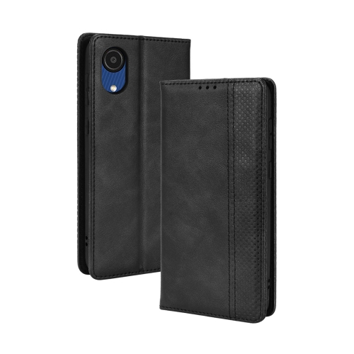 For Samsung Galaxy A03 Core Magnetic Buckle Retro Texture Leather Phone Case(Black)
For Samsung Galaxy A03 Core Magnetic Buckle Retro Texture Leather Phone Case(Black)