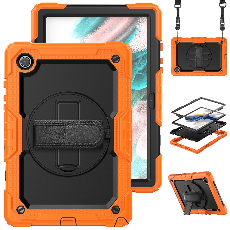 For Samsung Galaxy Tab A8 10.5 2021 X200 / X205 Silicone + PC Tablet Case(Black + Orange)
For Samsung Galaxy Tab A8 10.5 2021 X200 / X205 Silicone + PC Tablet Case(Black + Orange)