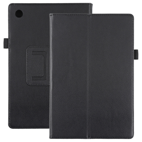 

For Samsung Galaxy Tab A8 10.5 2021 Litchi Texture Solid Color Leather Tablet Case(Black)