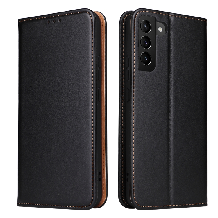 For Samsung Galaxy S22+ 5G Fierre Shann PU Genuine Leather Texture Leather Phone Case(Black)
For Samsung Galaxy S22+ 5G Fierre Shann PU Genuine Leather Texture Leather Phone Case(Black)