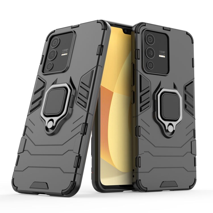 For vivo S12 Shockproof PC + TPU Protective Phone Case with Magnetic Ring Holder(Black)
For vivo S12 Shockproof PC + TPU Protective Phone Case with Magnetic Ring Holder(Black)