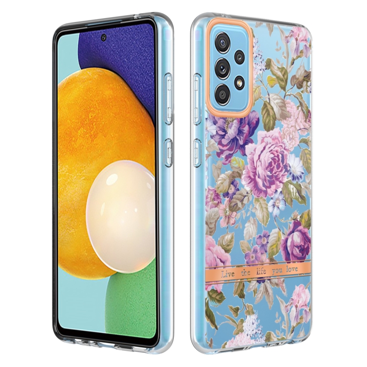 For Samsung Galaxy A52 5G / 4G Flowers and Plants Series IMD TPU Phone Case(Purple Peony)
For Samsung Galaxy A52 5G / 4G Flowers and Plants Series IMD TPU Phone Case(Purple Peony)