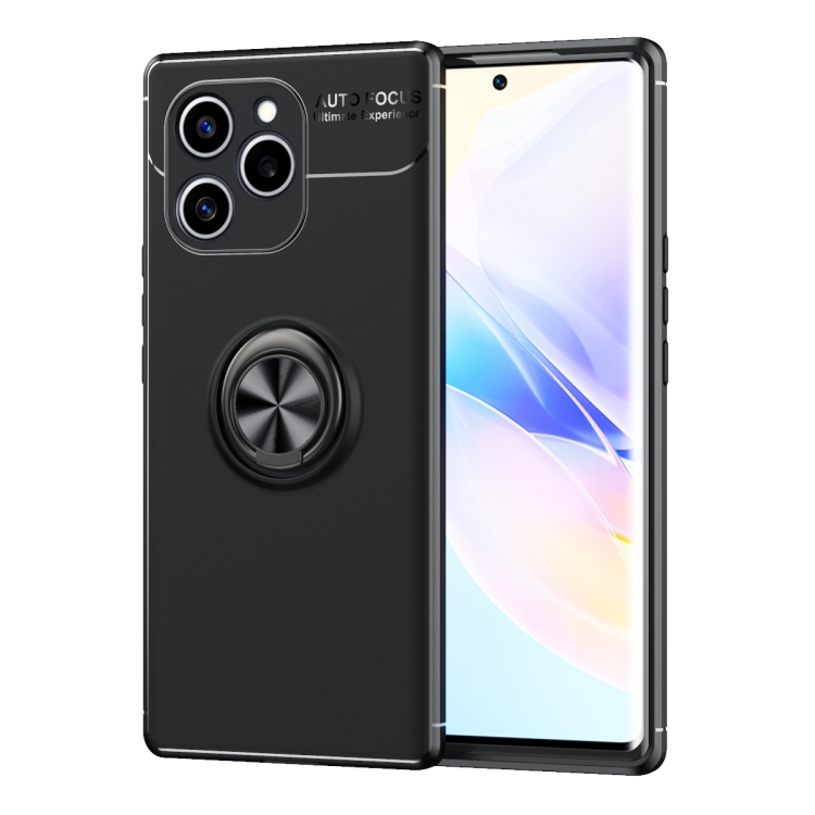 For Honor 60 SE Metal Ring Holder TPU Phone Case(Black)
For Honor 60 SE Metal Ring Holder TPU Phone Case(Black)