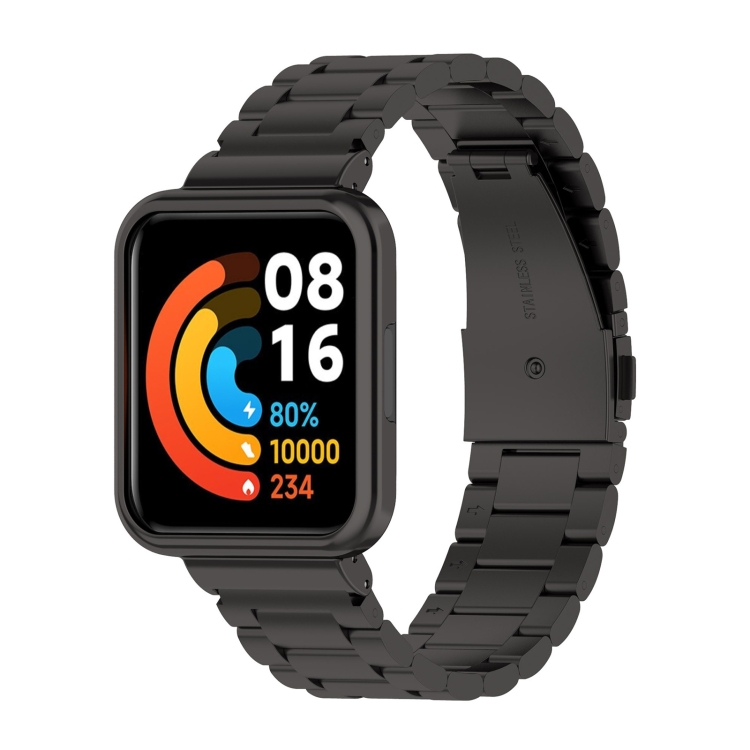 Three-bead Steel Watch Band for Xiaomi Redmi Watch 2 Lite International Version(Black)
Three-bead Steel Watch Band for Xiaomi Redmi Watch 2 Lite International Version(Black)