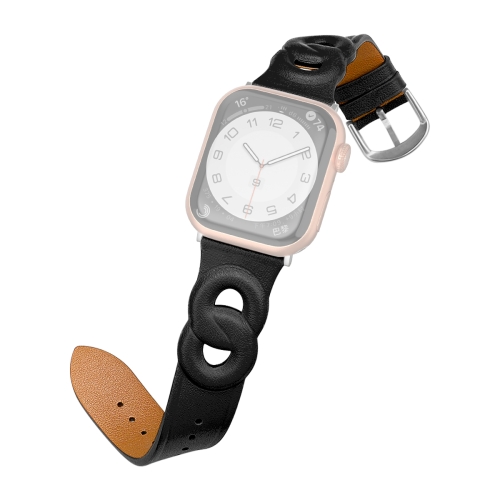 Double Rings Genuine Leather Watchband For Apple Watch Series 7 45mm / 6&SE&5&4 44mm / 3&2&1 42mm(Black)
Double Rings Genuine Leather Watchband For Apple Watch Series 7 45mm / 6&SE&5&4 44mm / 3&2&1 42mm(Black)