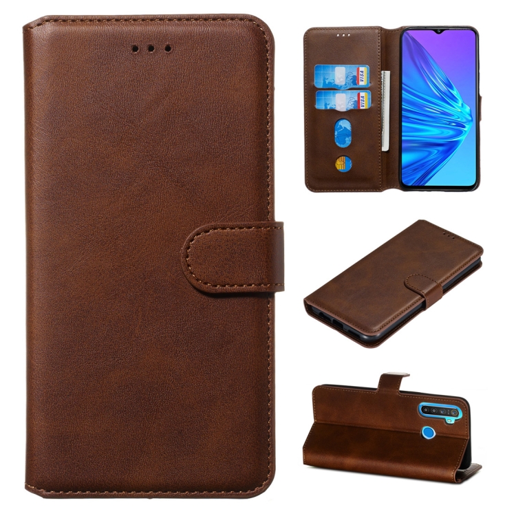 For OPPO Realme 5 Classic Calf Texture Horizontal Flip PU Leather Case, with Holder & Card Slots & Wallet(Brown)
For OPPO Realme 5 Classic Calf Texture Horizontal Flip PU Leather Case, with Holder & Card Slots & Wallet(Brown)