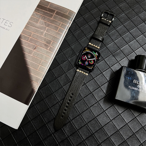 Genuine Leather Watchband For Apple Watch Series 7 41mm / 6&SE&5&4 40mm / 3&2&1 38mm(Black)
Genuine Leather Watchband For Apple Watch Series 7 41mm / 6&SE&5&4 40mm / 3&2&1 38mm(Black)