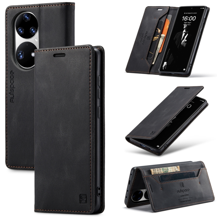 For Huawei P50 Pro AutSpace A01 Skin-feel Crazy Horse Leather Phone Case(Black)
For Huawei P50 Pro AutSpace A01 Skin-feel Crazy Horse Leather Phone Case(Black)
