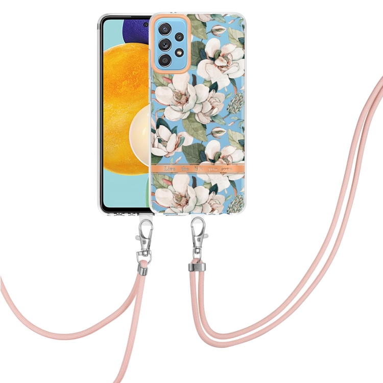 For Samsung Galaxy A52 5G / 4G Flowers Series TPU Phone Case with Lanyard(Green Gardenia)
For Samsung Galaxy A52 5G / 4G Flowers Series TPU Phone Case with Lanyard(Green Gardenia)
