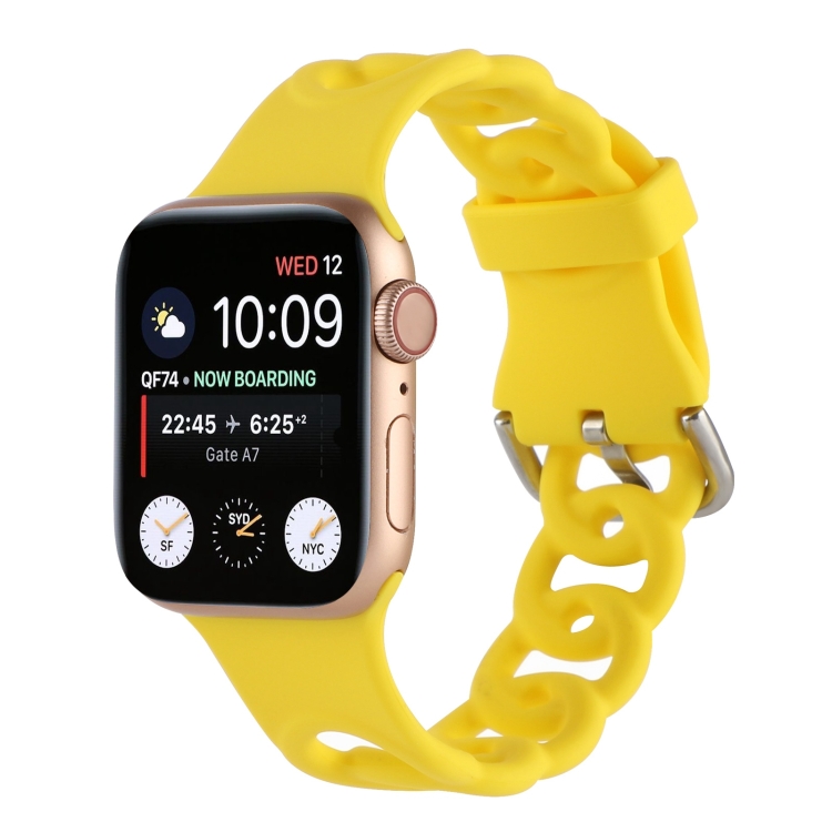 Hollow Out Silicone Watch Band For Apple Watch Series 8&7 41mm / SE 2&6&SE&5&4 40mm / 3&2&1 38mm(1)
Hollow Out Silicone Watch Band For Apple Watch Series 8&7 41mm / SE 2&6&SE&5&4 40mm / 3&2&1 38mm(1)